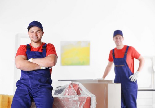 Properly packed fragile items for moving