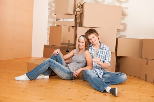 Van and team offering various moving services