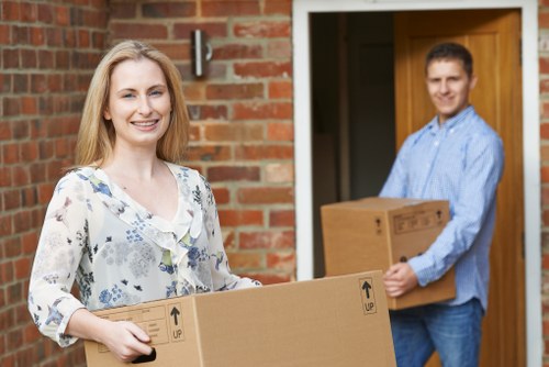 North Finchley moving van with household items