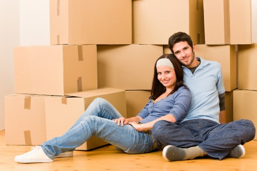 Professional movers at work in Erith
