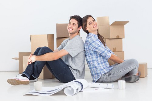 Securely loaded moving van ready for transport